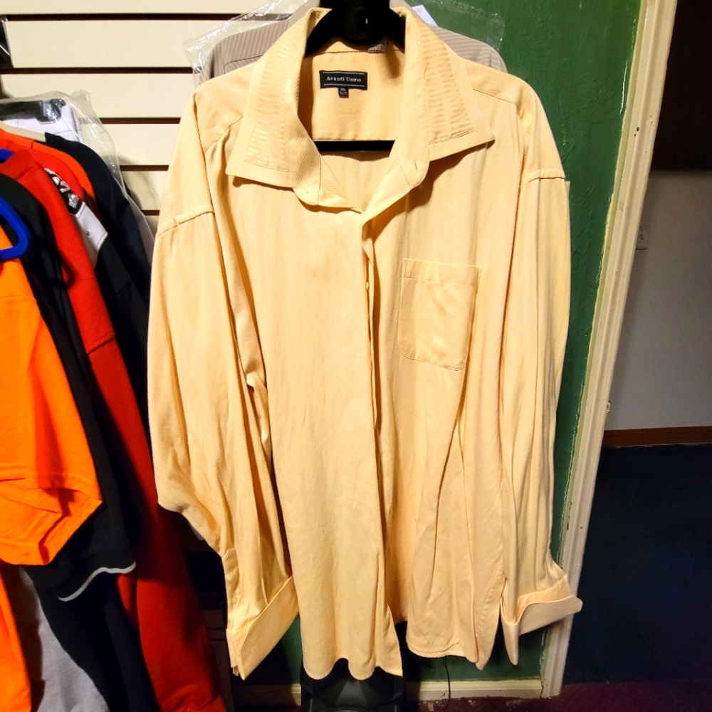 MENS BUTTON DOWN FRENCH CUFF SHIRT